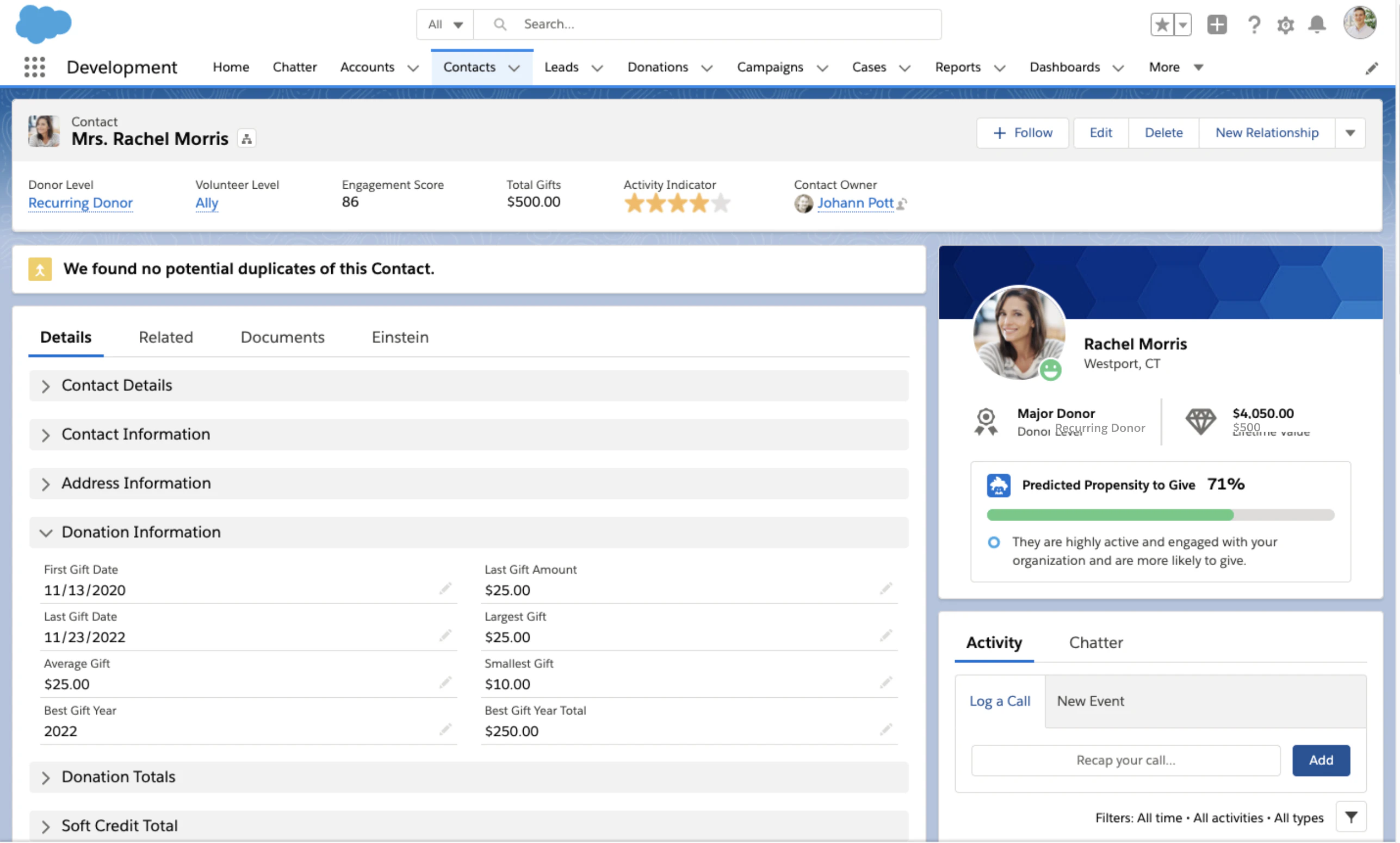 screenshot of Salesforce.org Nonprofit Cloud